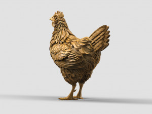 Hen 3Dプリントモデル