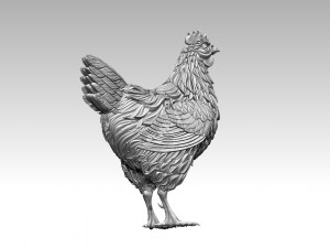 Hen 3Dプリントモデル