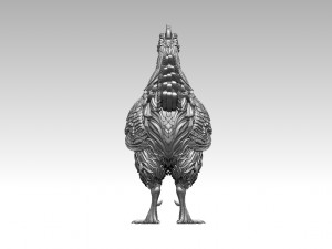 Hen 3Dプリントモデル
