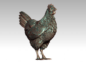 Hen 3Dプリントモデル
