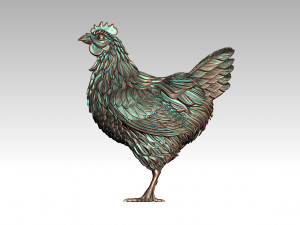 Hen 3Dプリントモデル