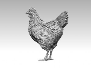 Hen 3Dプリントモデル