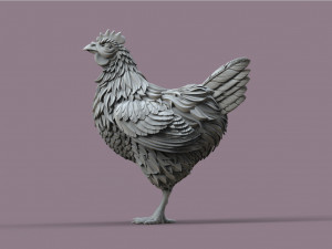 Hen 3Dプリントモデル