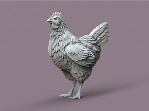 Hen 3Dプリントモデル