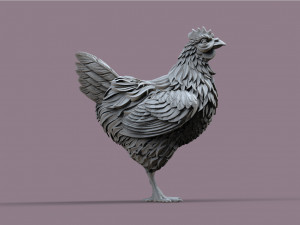Hen 3Dプリントモデル