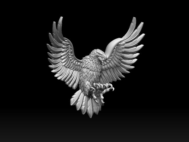 Sculpture tête d'aigle chauve modèle 3D $129 - .fbx .max .obj .stl - Free3D