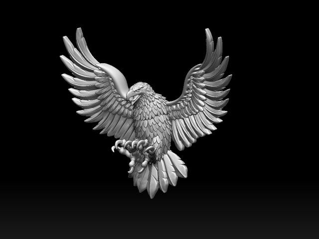 Eagle 3Dプリントモデル .c4d .max .obj .3ds .fbx .stl .blend 