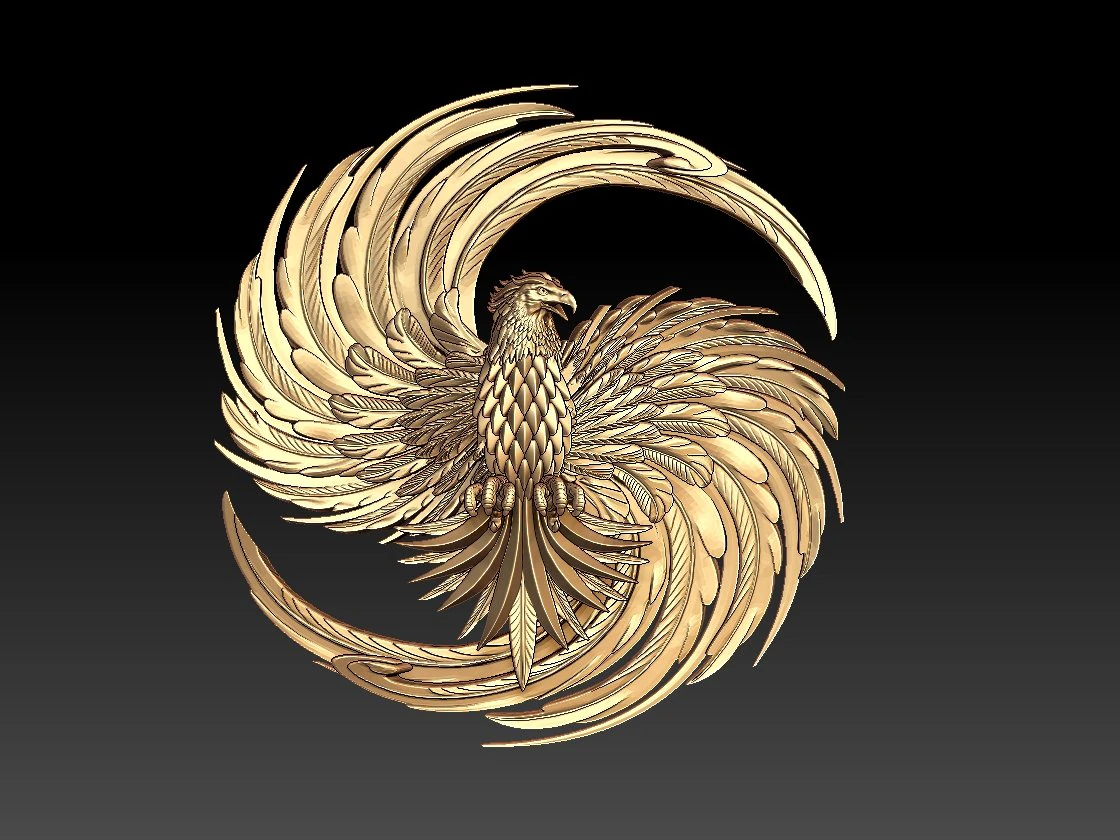 Phoenix 3D Print Model .c4d .max .obj .3ds .fbx .stl .blend