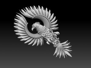 Phoenix Modelo de Impressão 3D