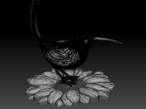 Colibri humming bird Model Cetak 3D