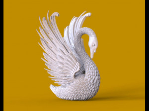 Swan sculpture 3D Принт Модель