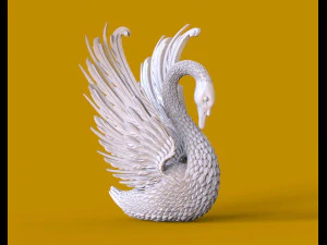 Swan sculpture 3D Print Model