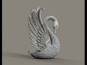 Swan sculpture 3D Принт Модель