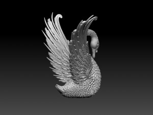 Swan sculpture 3D Принт Модель
