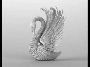 Swan sculpture 3D Print Model