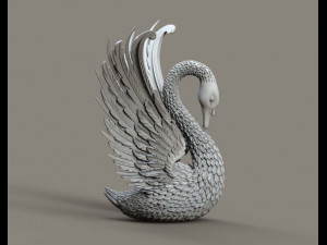 Swan sculpture 3D Принт Модель
