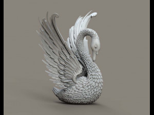 Swan sculpture 3D Принт Модель