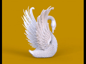 Swan sculpture 3D Принт Модель