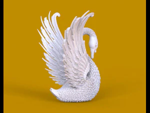 Swan sculpture 3D Print Model