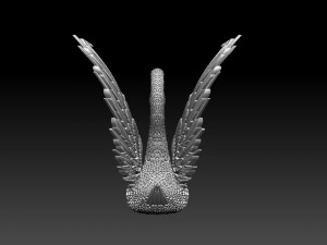 Swan sculpture 3D Принт Модель