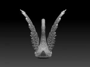 Swan sculpture 3D Print Model