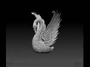 Swan sculpture 3D Print Model
