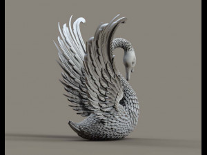 Swan sculpture 3D Принт Модель
