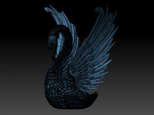Swan sculpture 3D Print Model