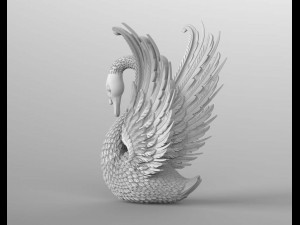 Swan sculpture 3D Принт Модель