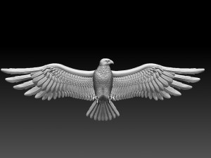 Eagle 3D 프린트 모델