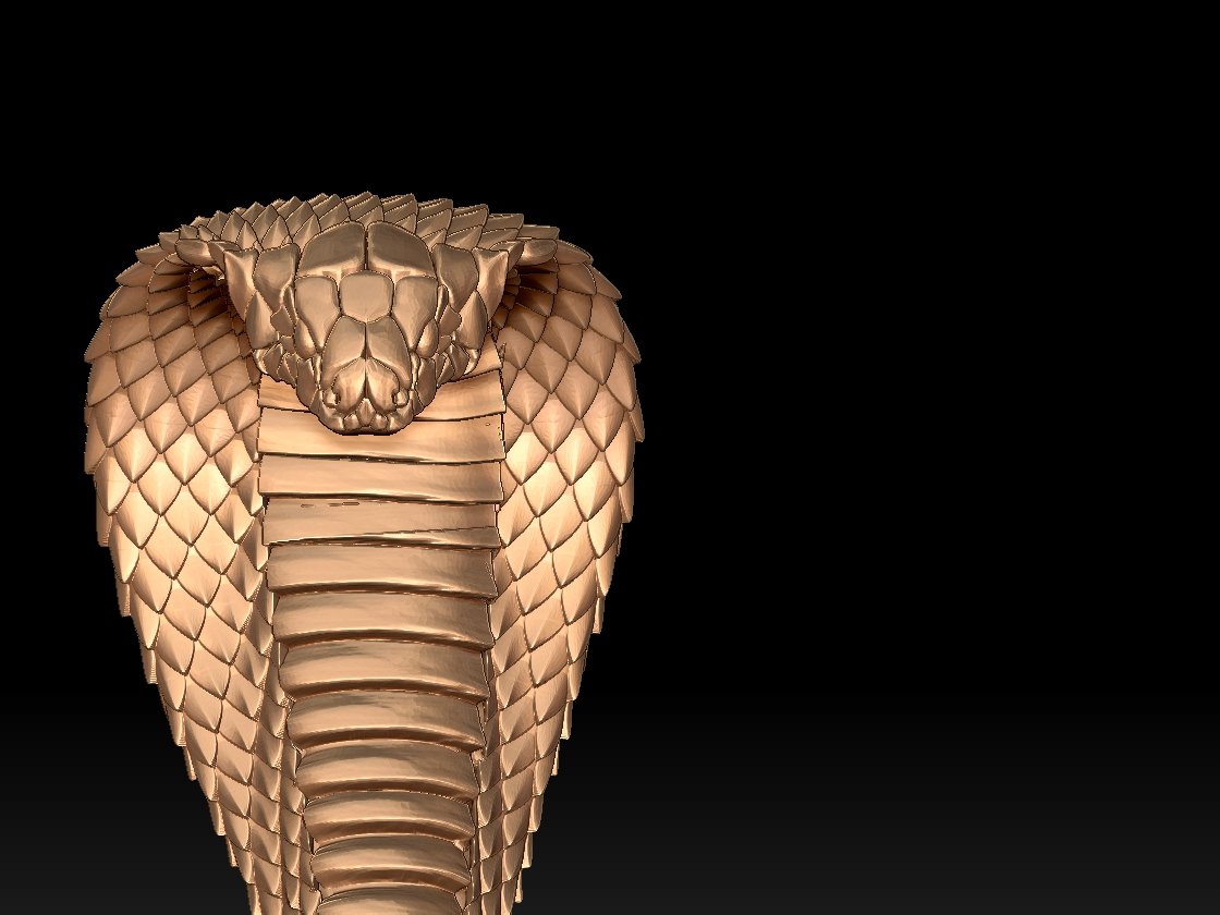 Snake Cobra 3D Print Model in Animals 3DExport