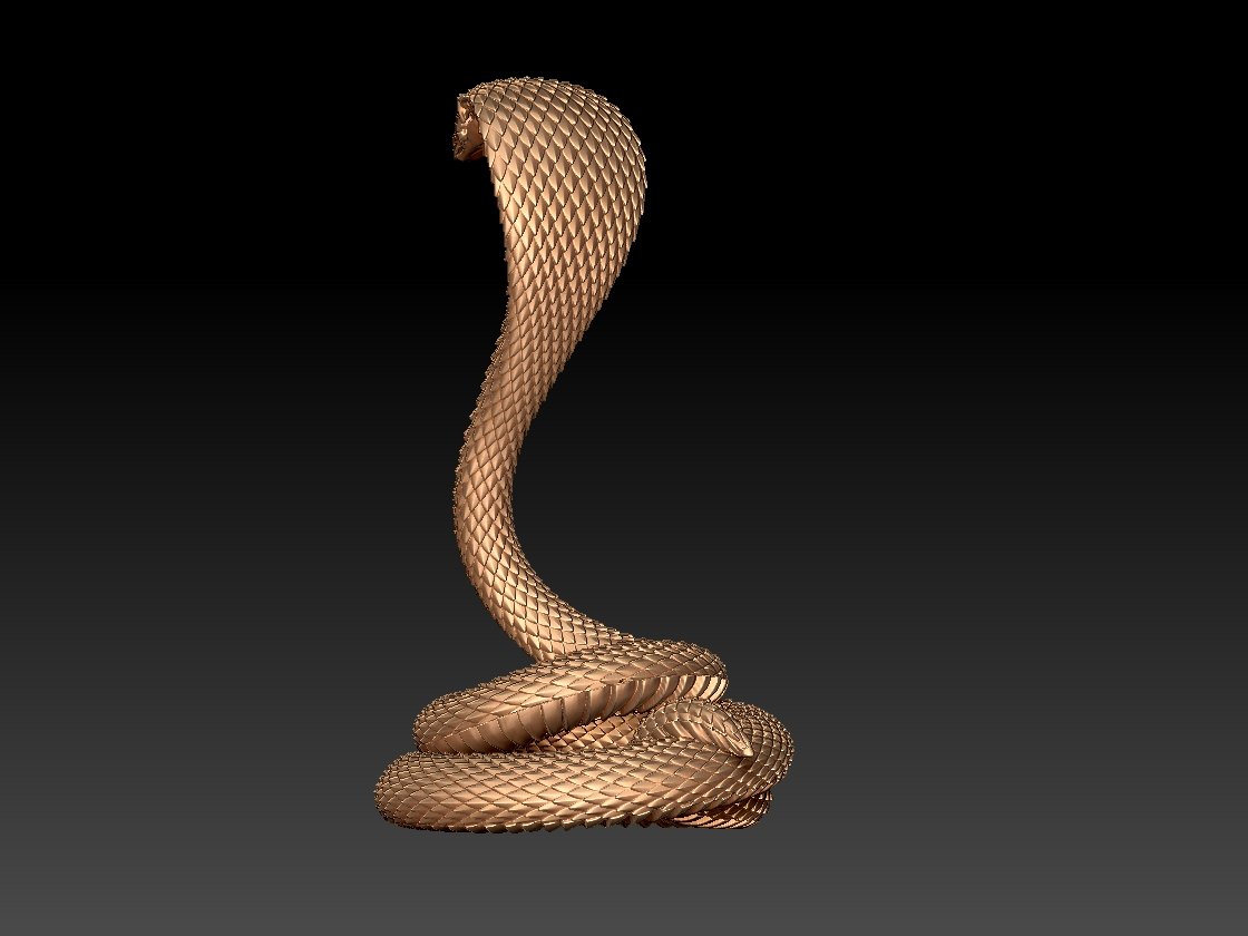 Snake Cobra 3D Print Model in Animals 3DExport