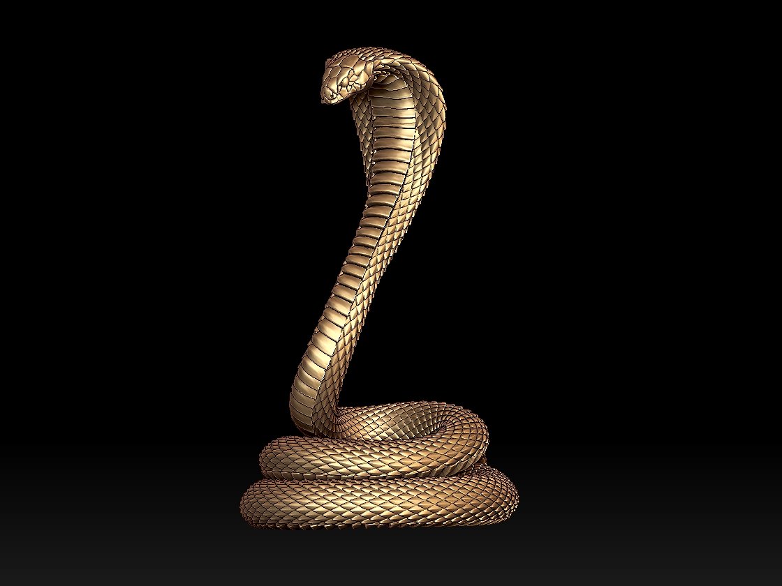 Grass Snake 3D model - Baixar Animais no