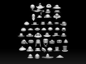 Hats and caps 3D Print Model