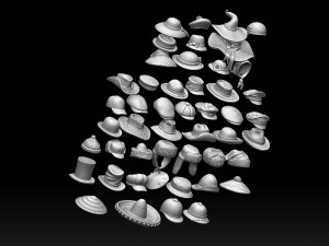 Hats and caps 3D Print Model