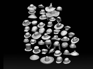 Hats and caps 3D Print Model