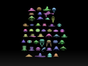 Hats and caps 3D Print Model