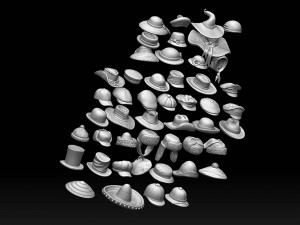 Hats and caps 3D Print Model
