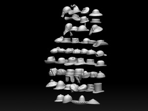 Hats and caps 3D Print Model