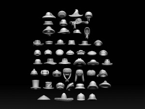 Hats and caps 3D Print Model