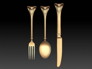 Fork spoon knife 3D Print Model