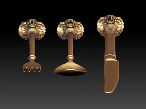 Fork spoon knife 3D Print Model