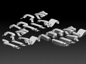 Ribbons 3D Print Model