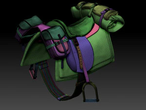 Saddle 3D Print Model