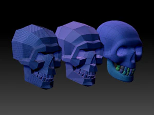 スカル 3Dプリントモデル