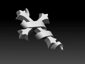 クロス 3Dプリントモデル