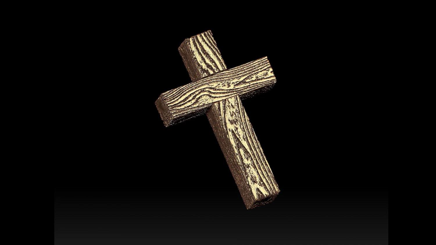Cross wood 3D Print Model .c4d .max .obj .3ds .fbx .stl .blend 