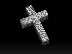 Cross wood 3D Print Model