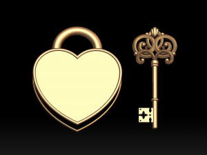 KEY LOCK 3D 打印模型