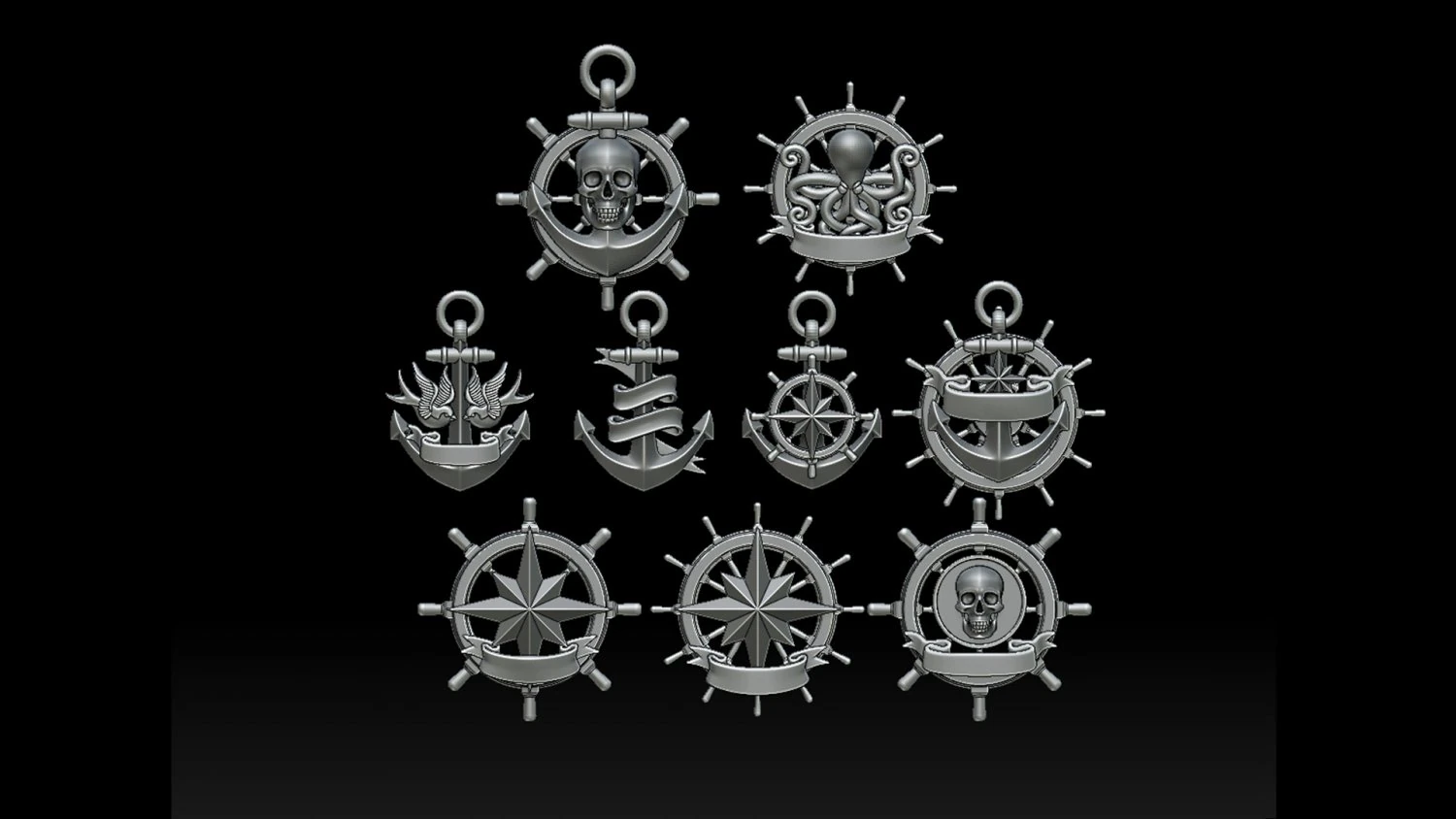 ANCHORS 3D Print Model .c4d .max .obj .3ds .fbx .stl .blend 